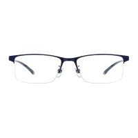 Rectangle Blue Eyeglasses