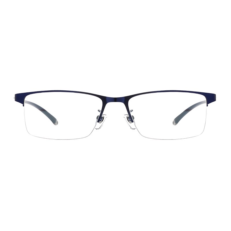 Rectangle Blue Eyeglasses