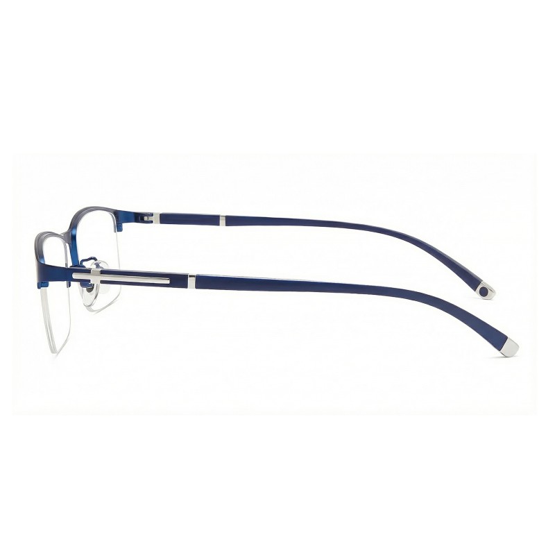 Rectangle Blue Eyeglasses