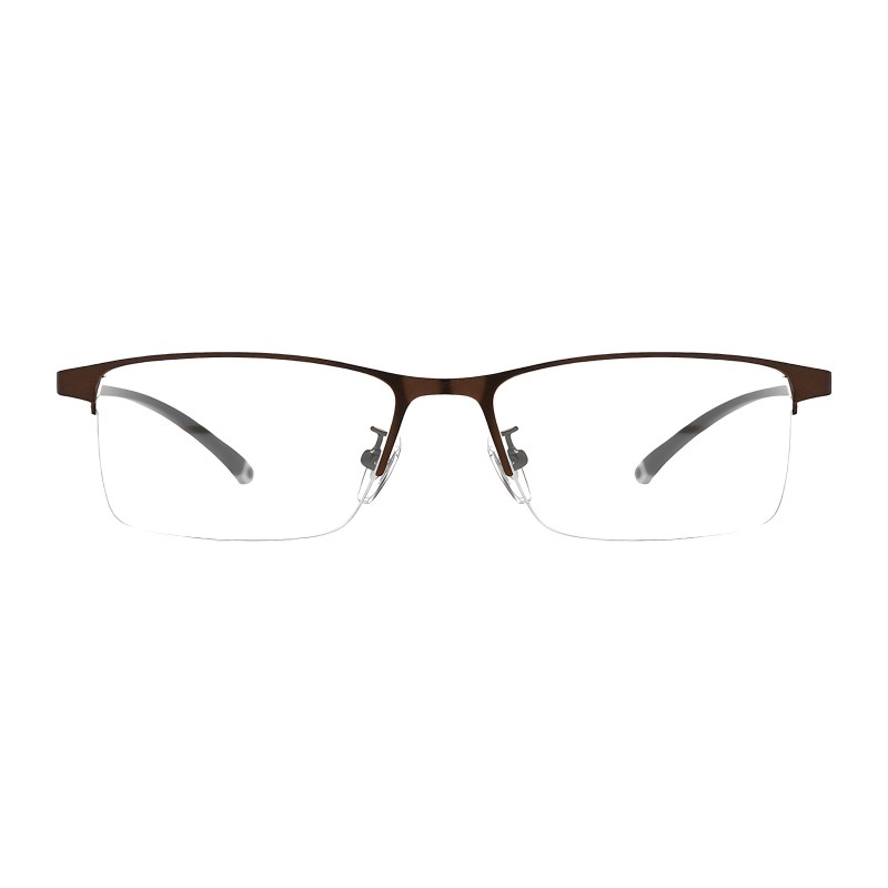 Rectangle Brown Eyeglasses