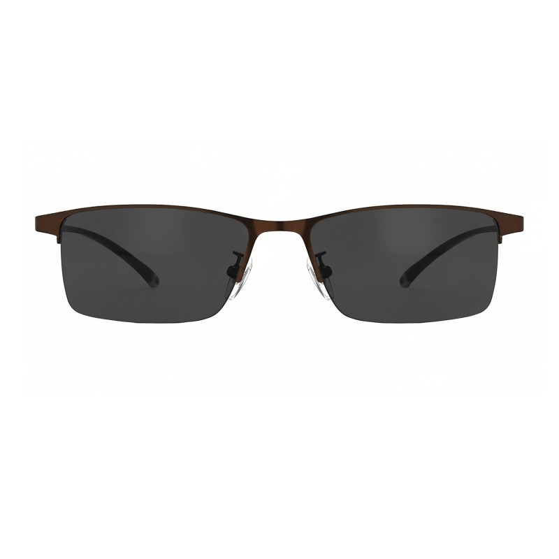 Rectangle Brown Eyeglasses