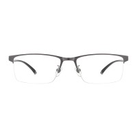 Rectangle Gunmetal Eyeglasses