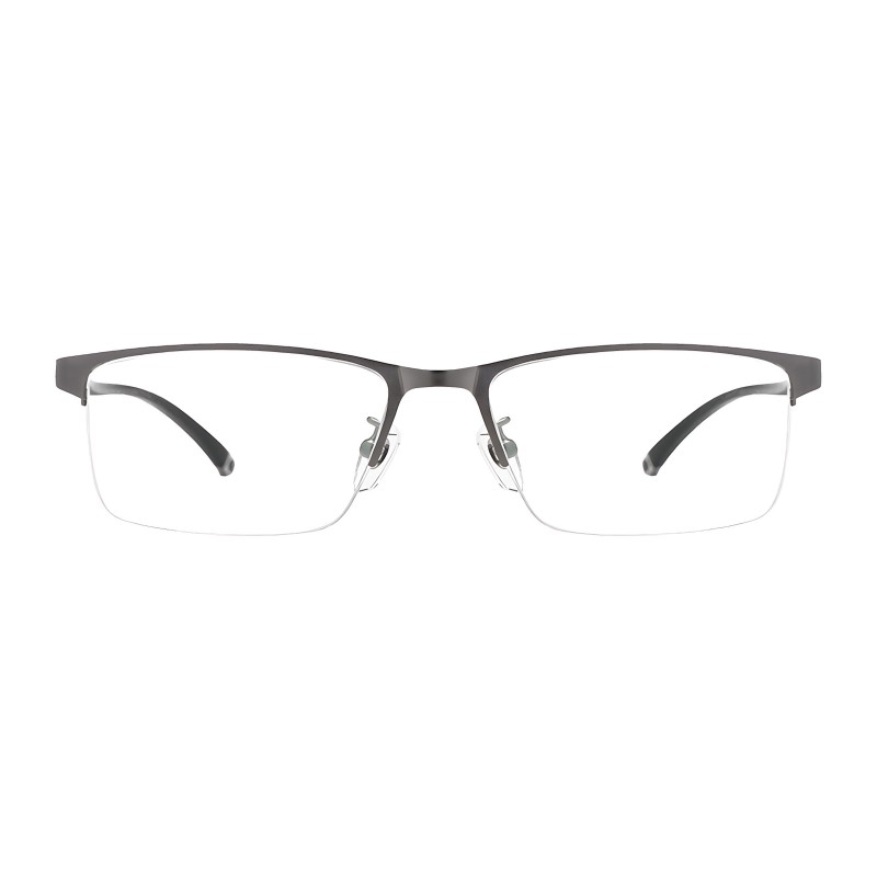 Rectangle Gunmetal Eyeglasses