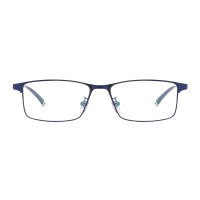 Rectangle Blue Eyeglasses