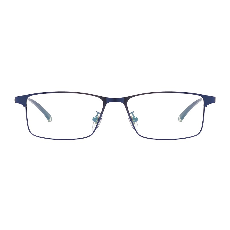 Rectangle Blue Eyeglasses