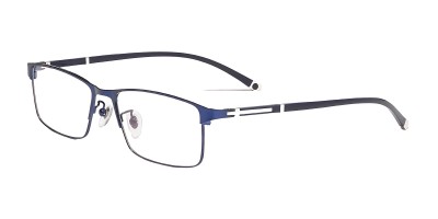Rectangle Blue Eyeglasses