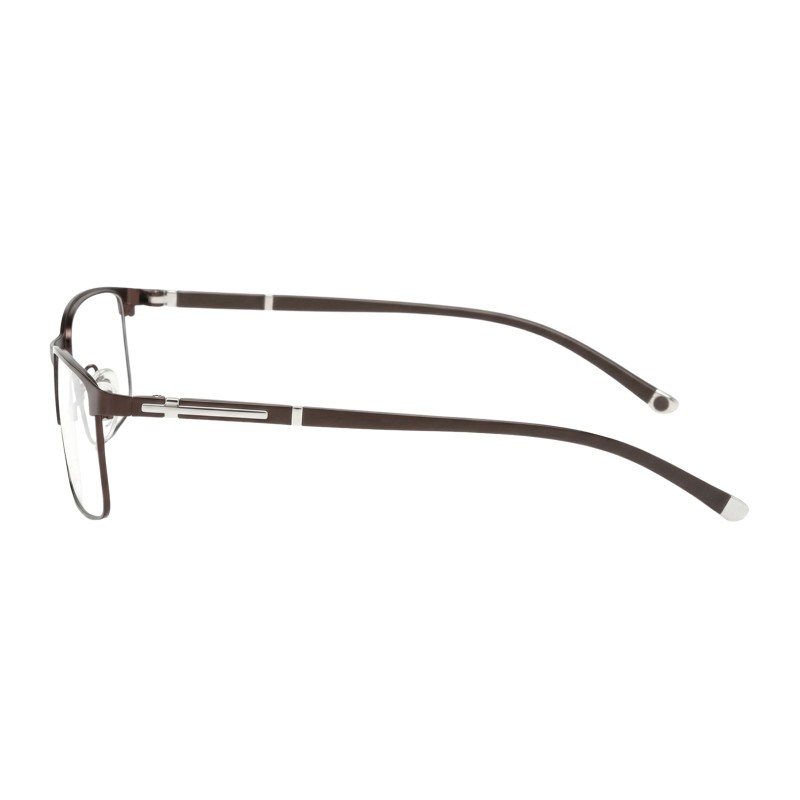 Rectangle Brown Eyeglasses