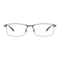 Rectangle Gunmetal Eyeglasses