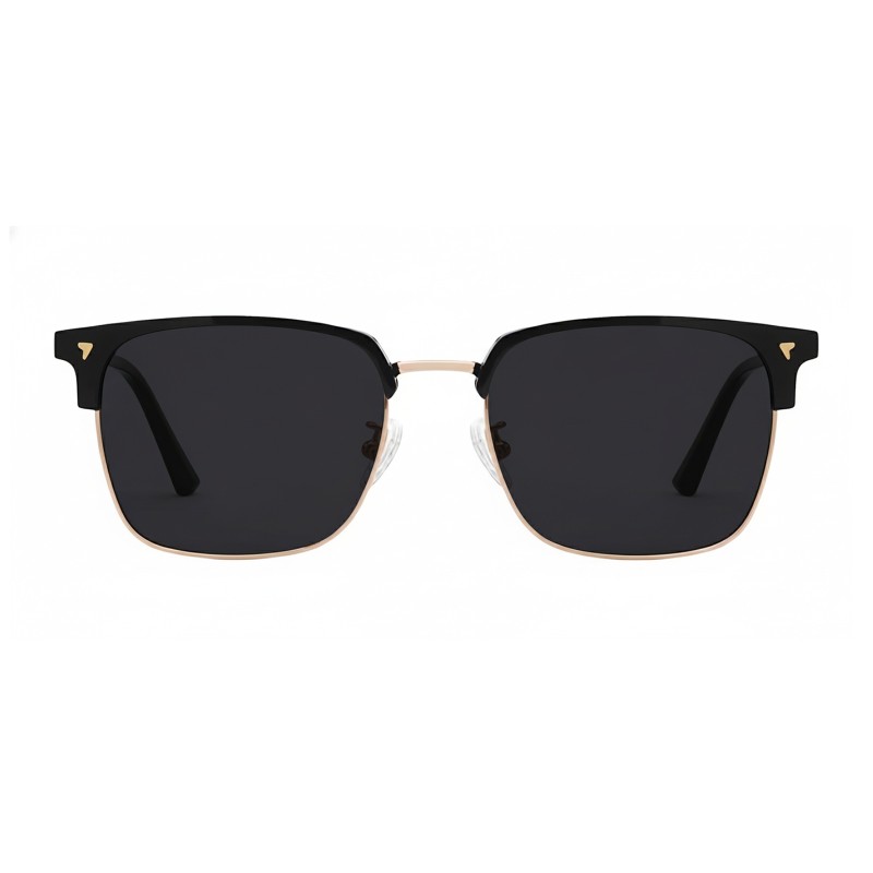 Browline Black/Golden Eyeglasses