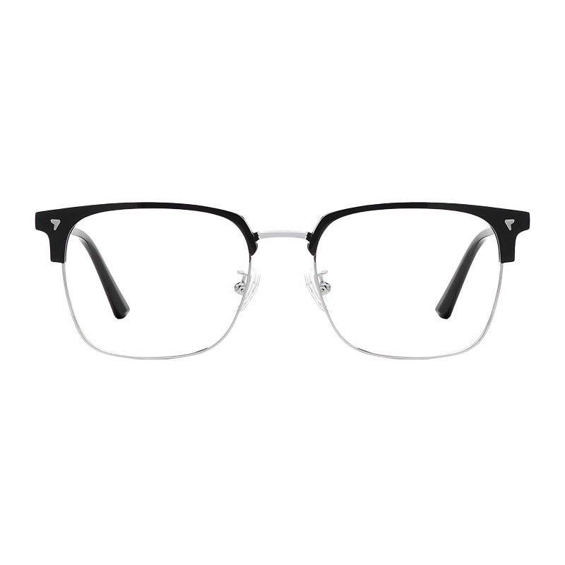 Browline Black/Silver Eyeglasses