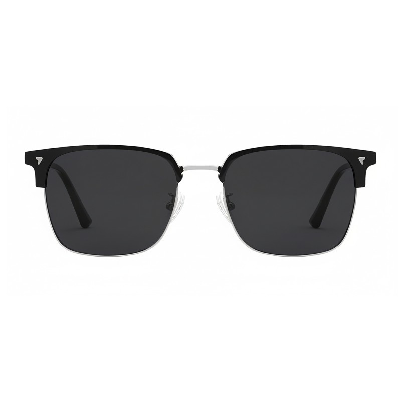 Browline Black/Silver Eyeglasses