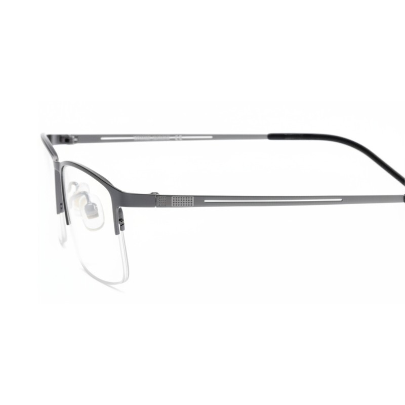 Rectangle Gunmetal Eyeglasses