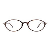 Gabrielle - Oval Tortoise Eyeglasses