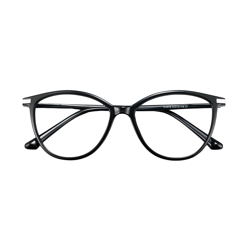 Cat Eye Black Eyeglasses