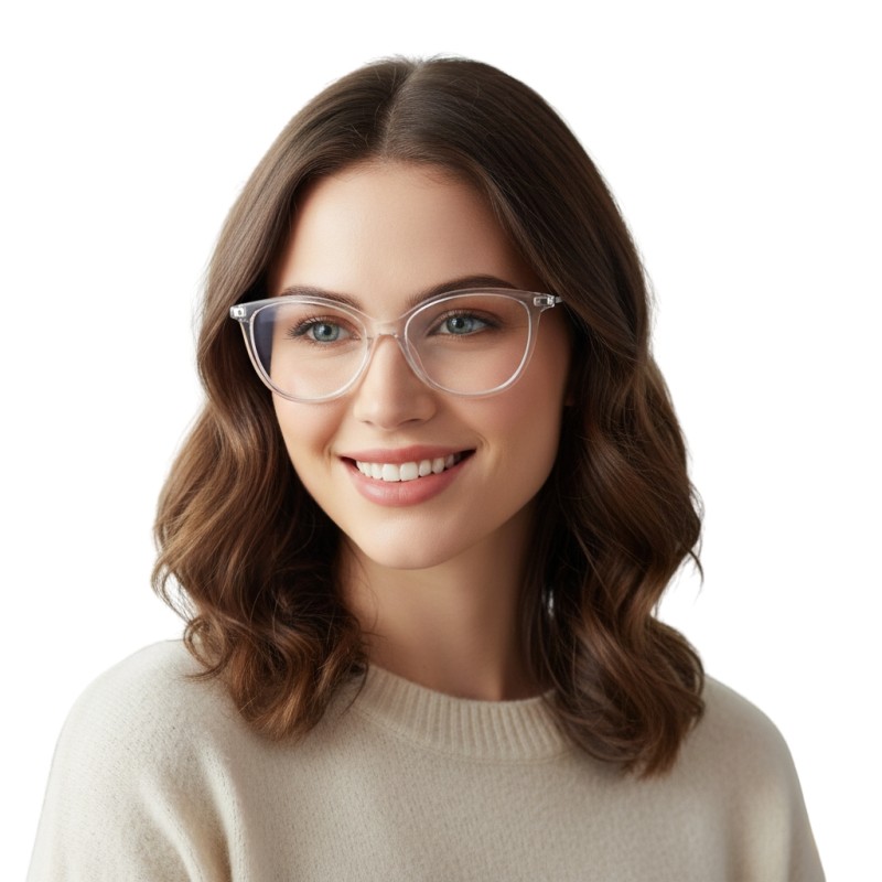Cat Eye Clear Eyeglasses