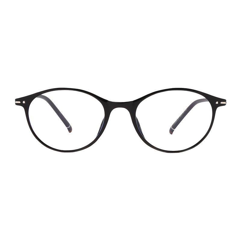 Oval Black Eyeglasses
