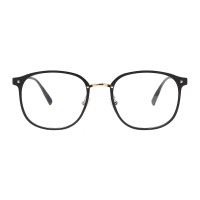 Lily - Square Black Eyeglasses