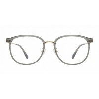 Lily - Square Gray Eyeglasses