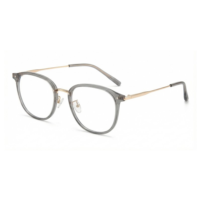 Square Gray Eyeglasses