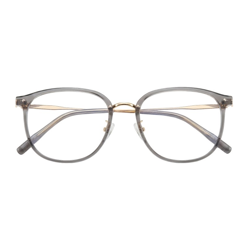 Square Gray Eyeglasses