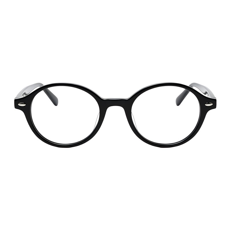 Oval Black Eyeglasses