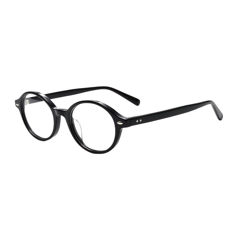 Oval Black Eyeglasses
