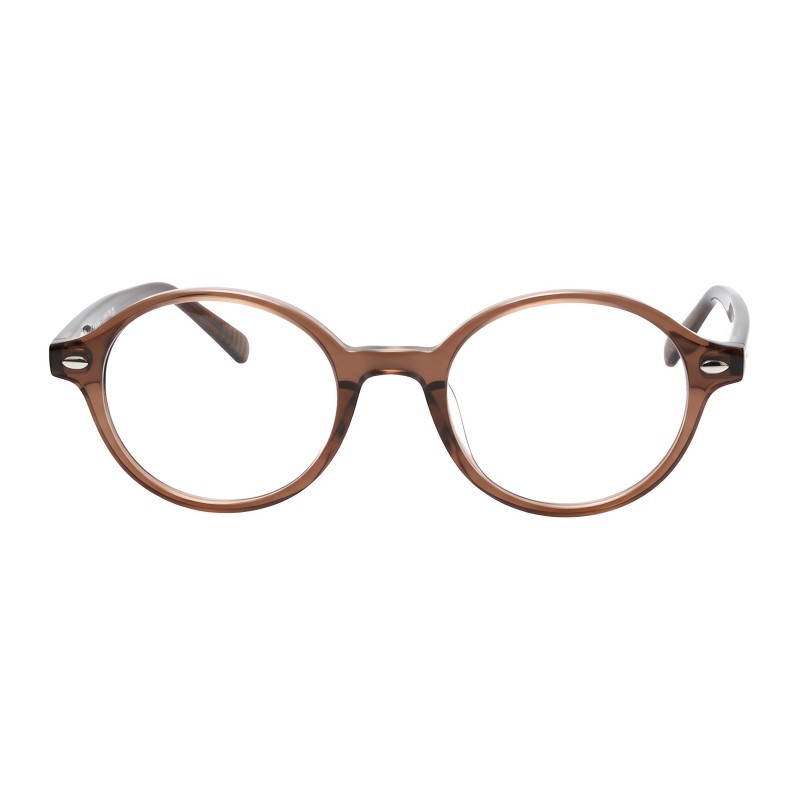 Oval Brown Eyeglasses