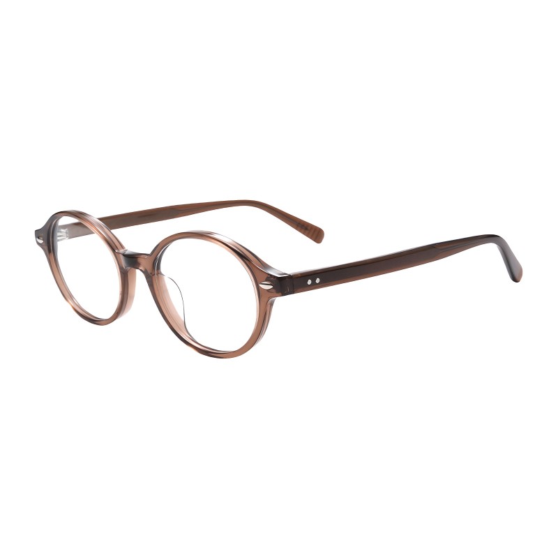 Oval Brown Eyeglasses