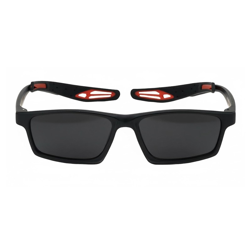 Rectangle Black Red Eyeglasses