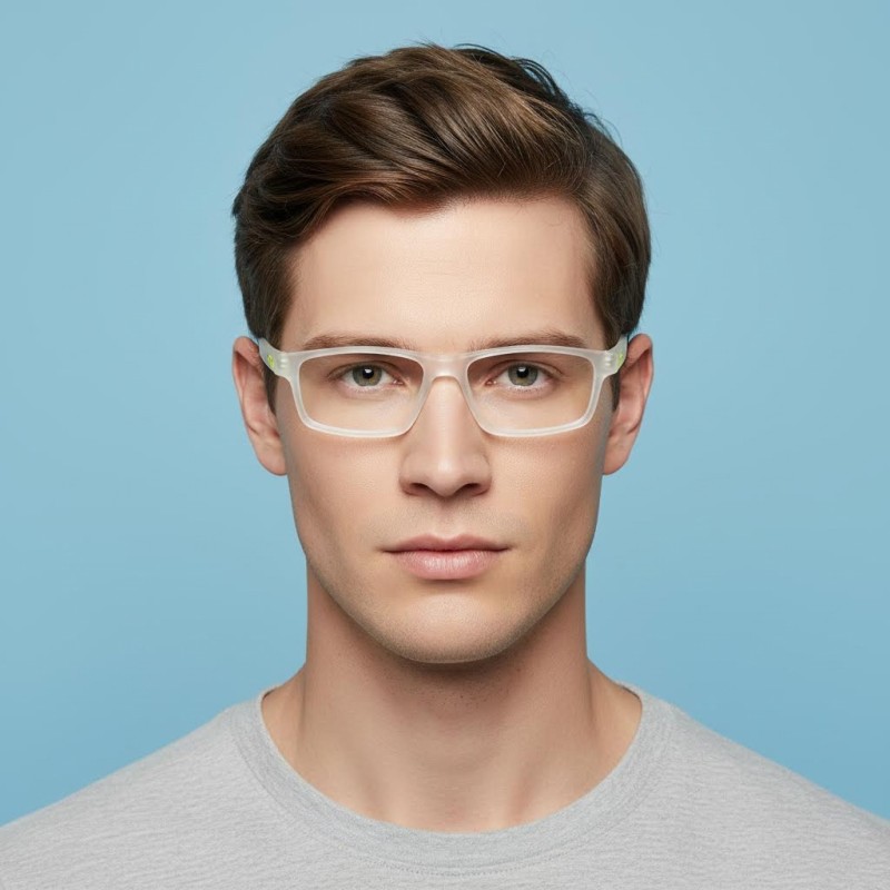 Rectangle Clear Eyeglasses