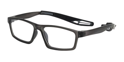 Rectangle Gray Eyeglasses