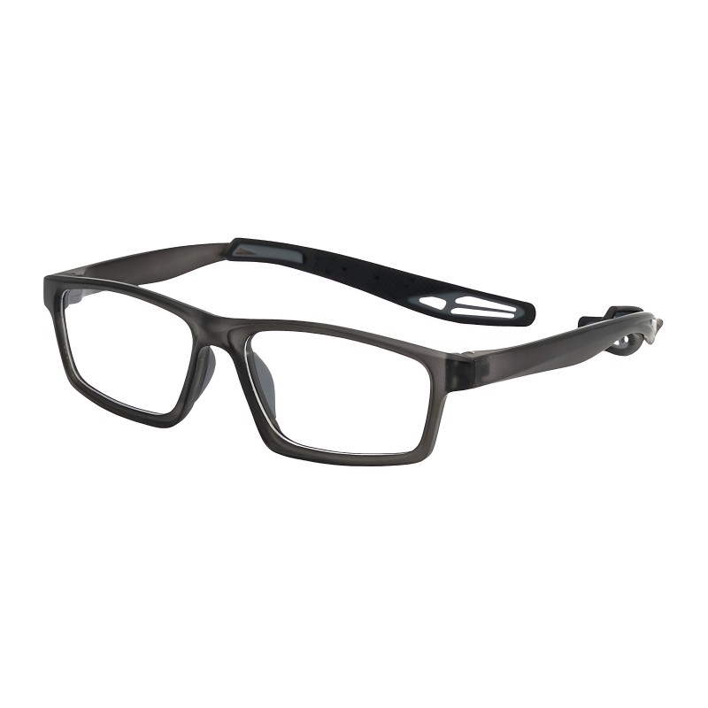 Rectangle Gray Eyeglasses
