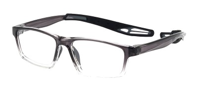 Rectangle Light Gray Eyeglasses