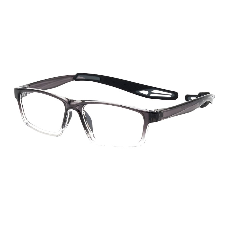 Rectangle Light Gray Eyeglasses