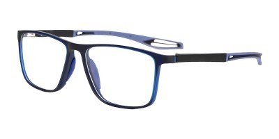 Square Blue Eyeglasses