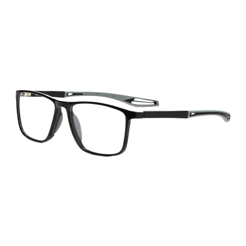 Square Black/Gray Eyeglasses
