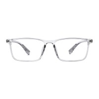 Rectangle Gray Eyeglasses