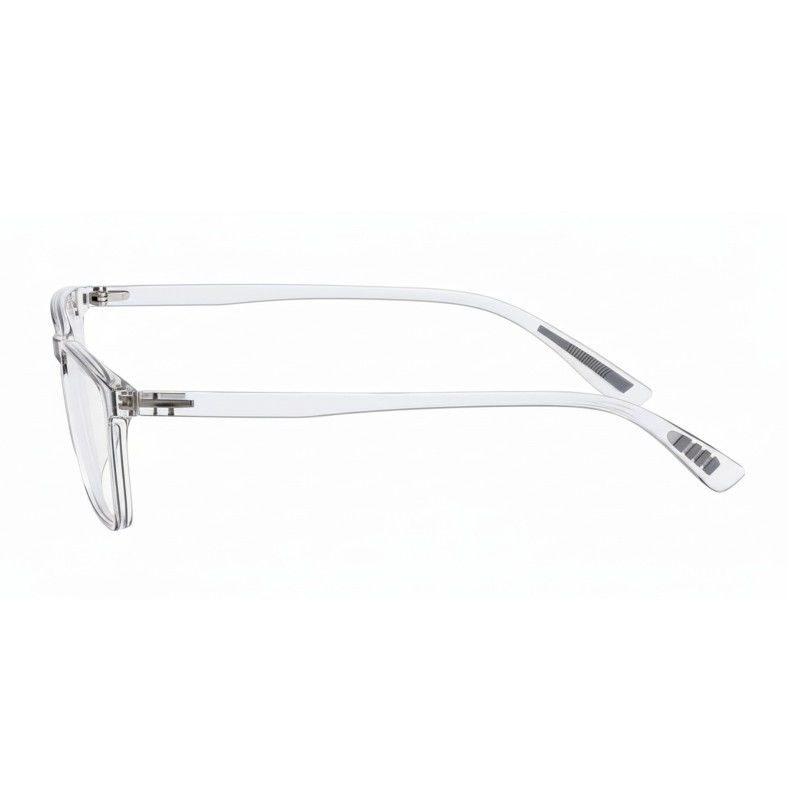 Rectangle Gray Eyeglasses