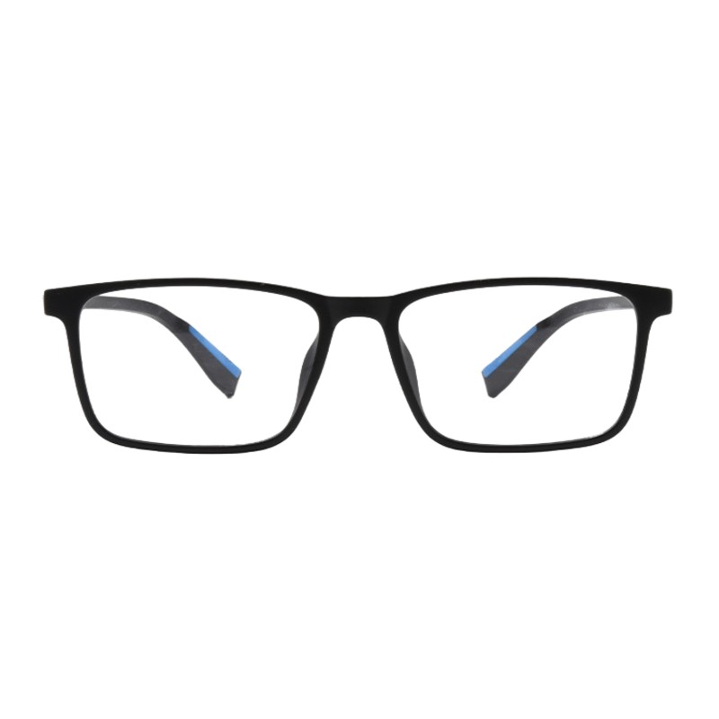 Rectangle Matte-black Eyeglasses