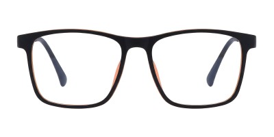 Felix Black Orange Square Prescription Glasses