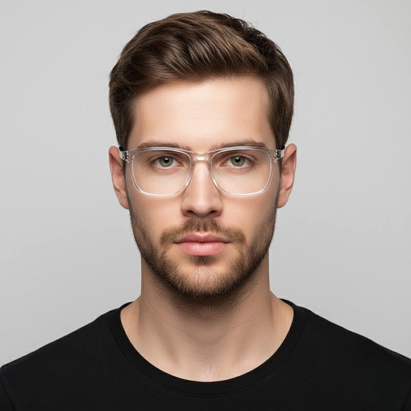 Square Clear Eyeglasses
