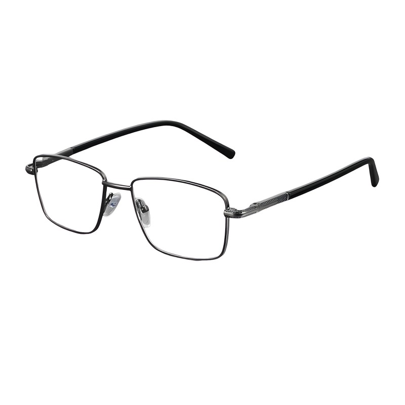 Square Gunmetal Eyeglasses