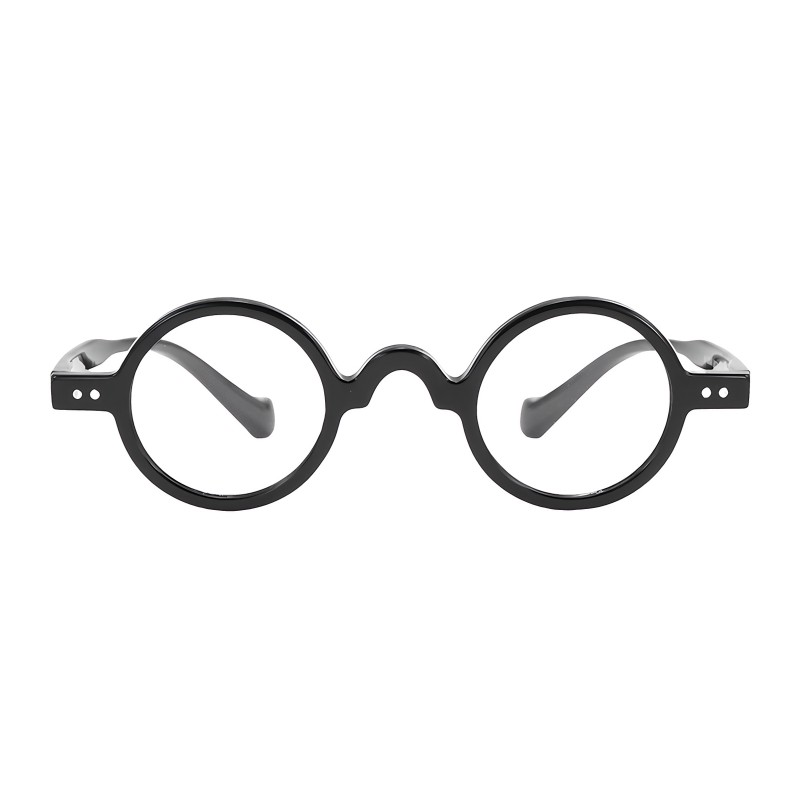 Round Black Eyeglasses