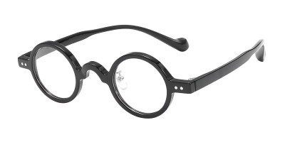 Round Black Eyeglasses