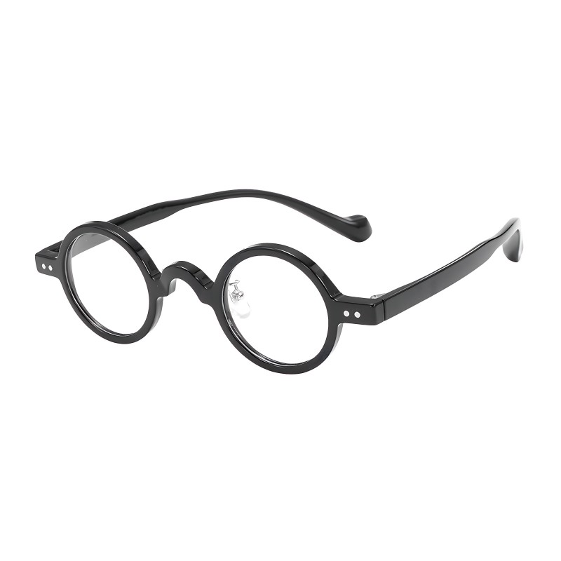 Round Black Eyeglasses