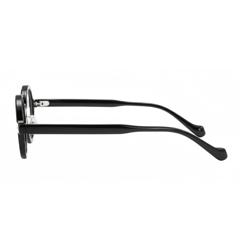 Round Black Eyeglasses