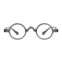 Round Gray Eyeglasses