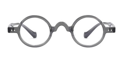Harry Gray Round Prescription Glasses