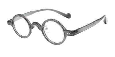Harry Gray Round Prescription Glasses