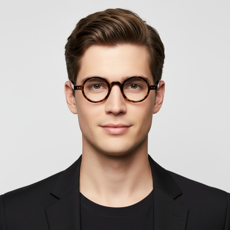 Round Tortoise Eyeglasses